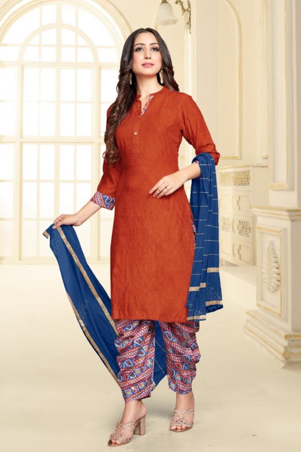 Tunic House Patiyala Rani Nx Fancy Viscose Readymade Salwar